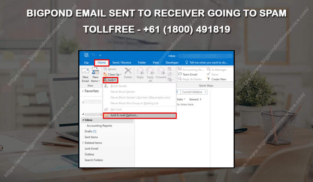 Bigpond Email Sent To A Receiver Going To Spam Bigpond Online Service 